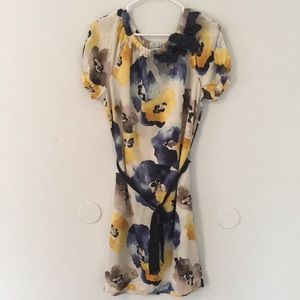 Simply Vera Vera Wang Flower Belted Shift Dress